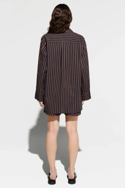 Bettina dk navy stripe