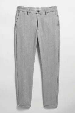 Crimson stretch light grey melange