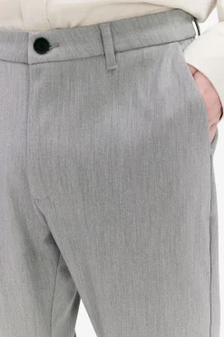 Crimson stretch light grey melange