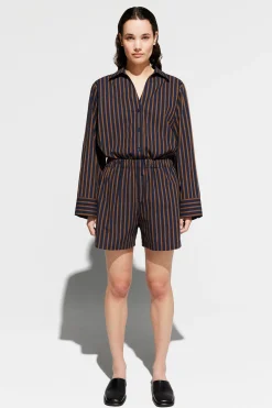 Erla dk navy stripe