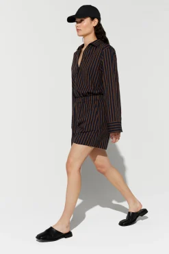 Erla dk navy stripe