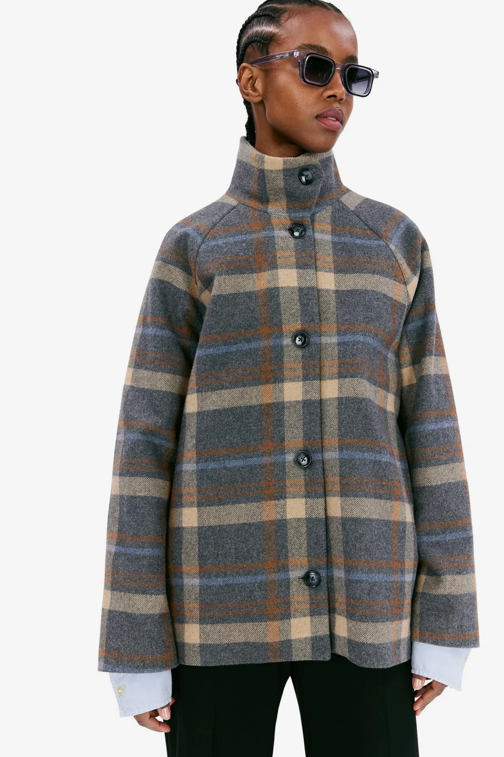 Melvina grey check